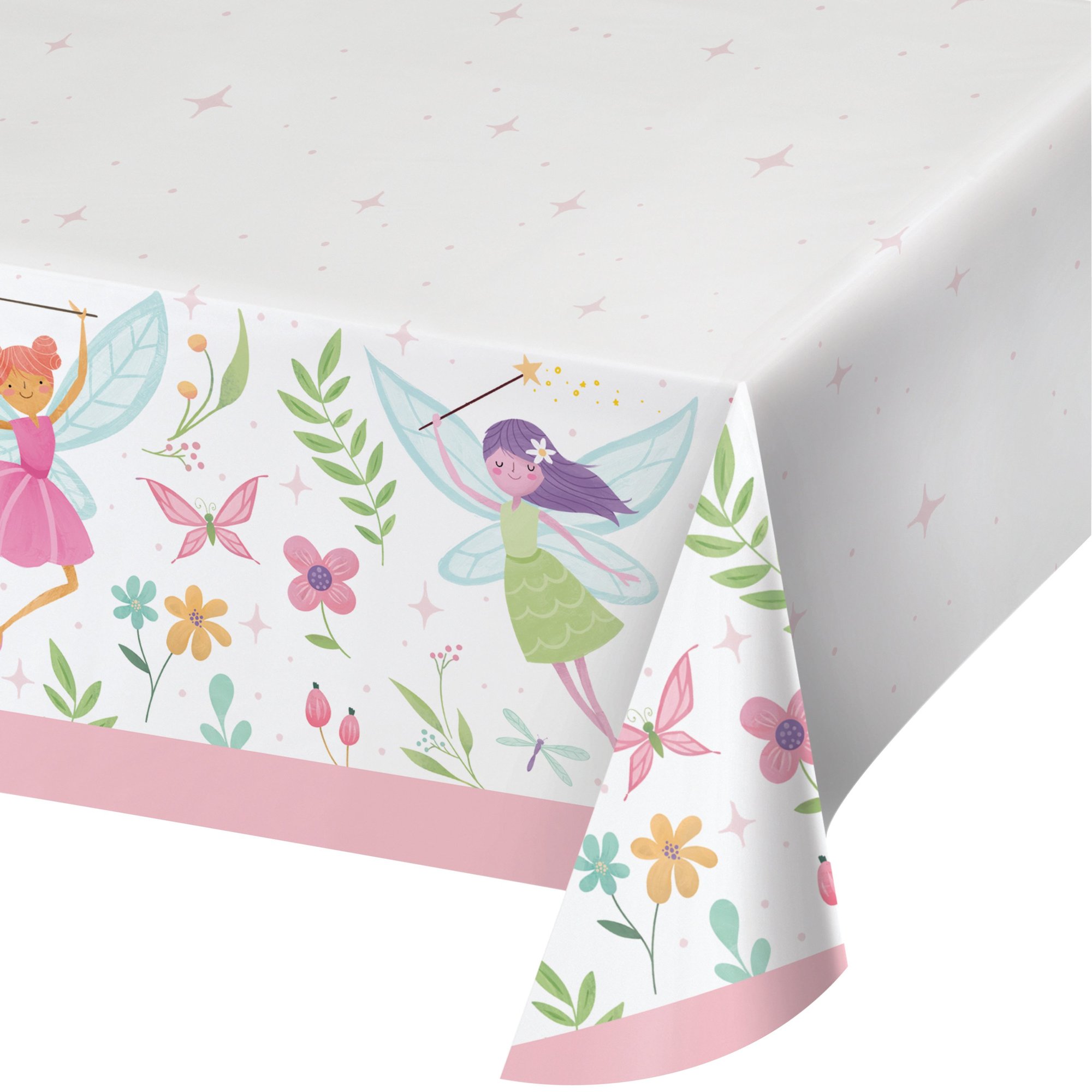 CREATIVE CONVERTING 54" x 102" Fairy Forest Paper Tablecloth, 6PK 360384